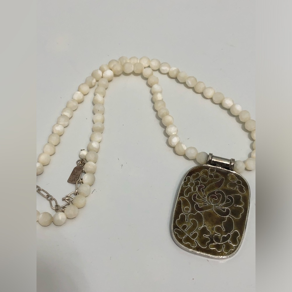 J Jill 925 sterling silver ” Beaded Necklace